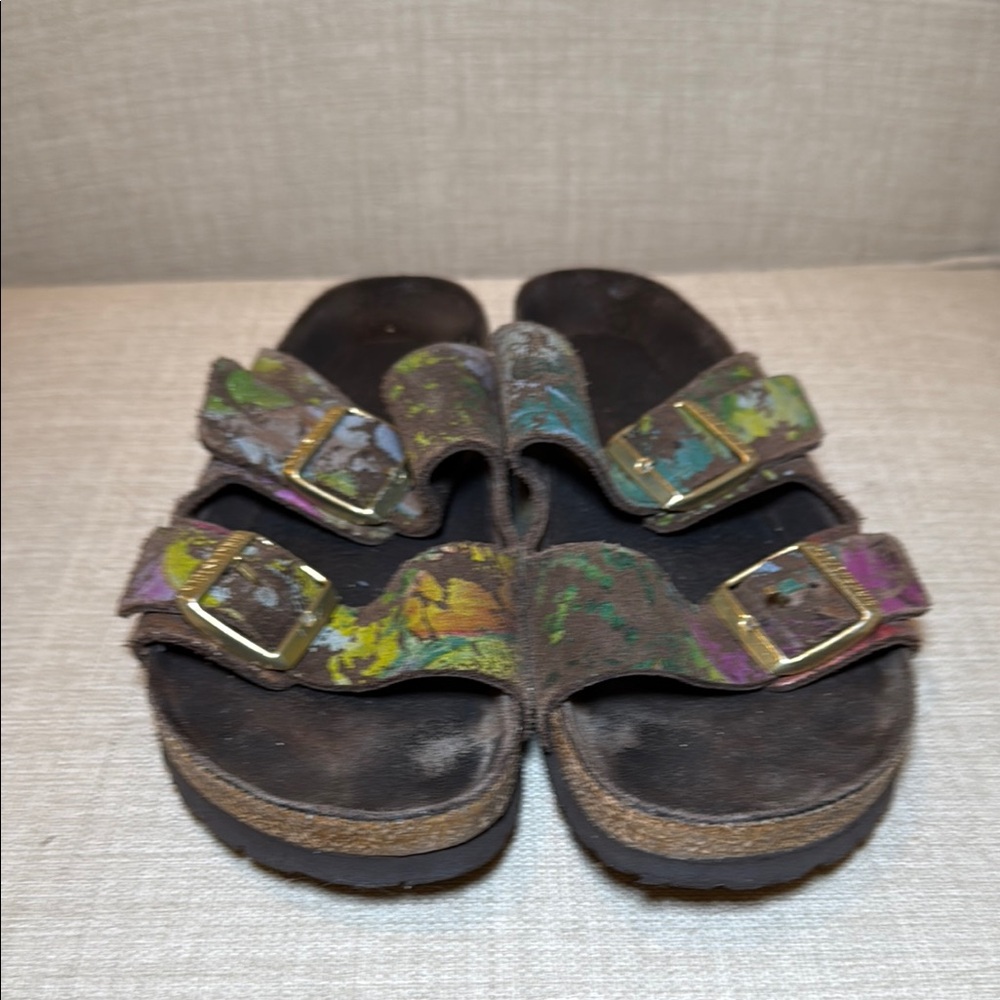 Birkenstock Multicolor Suede Arizona Sandals 40EU